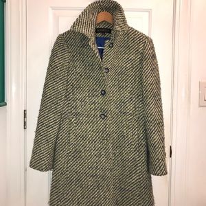 Donatella Green Wool Coat